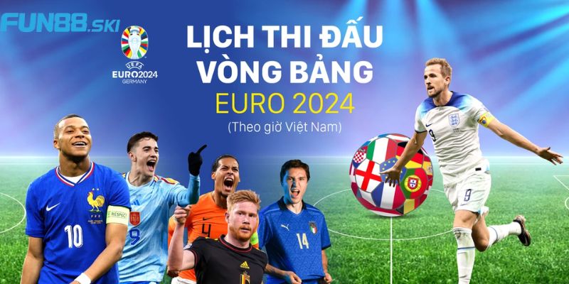 Lịch thi đấu Euro 2024 các vòng tiếp theo